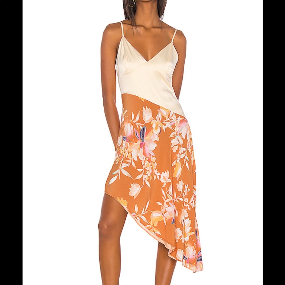 Song of style revolve Syd Midi Dress Rust Floral